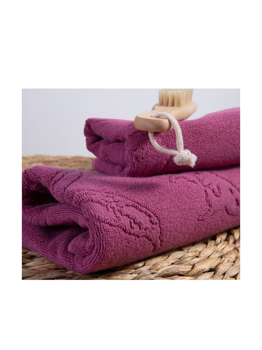 Nef-Nef Homeware Hand Towel Premium Birds 30x50cm Rose Weight 550gr/m²