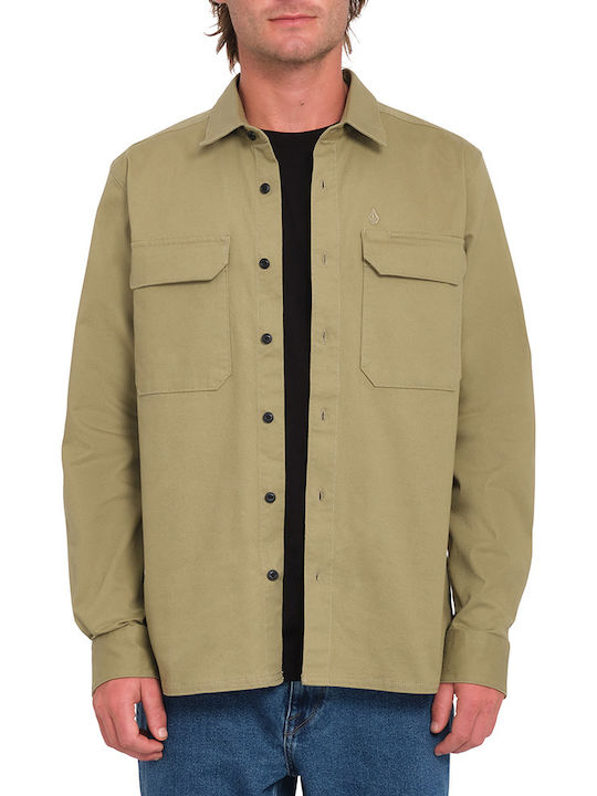 Volcom Herrenhemd Overshirt Langärmelig Haki