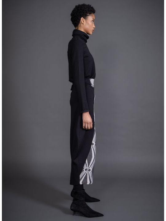 Women's Blouse Long Sleeve Turtleneck Black