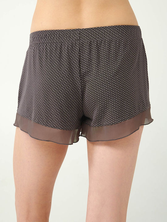 Vamp Damen Pyjama-Shorts Grey