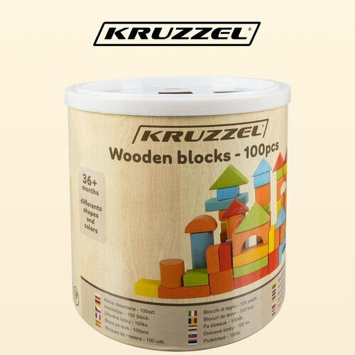 Kruzzel Kruzzel Bauklötze für 3+ Jahre 100 Stück