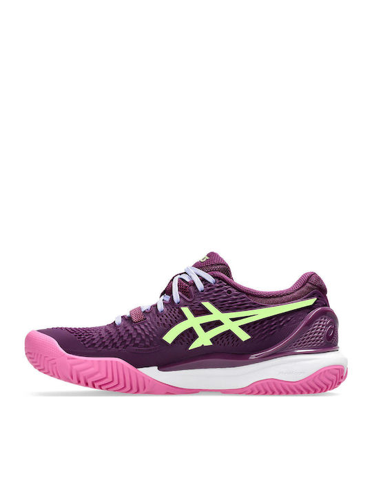 ASICS Gel-Resolution 9 Γυναικεία Παπούτσια Padel για Όλα τα Γήπεδα White / Fruit Punch