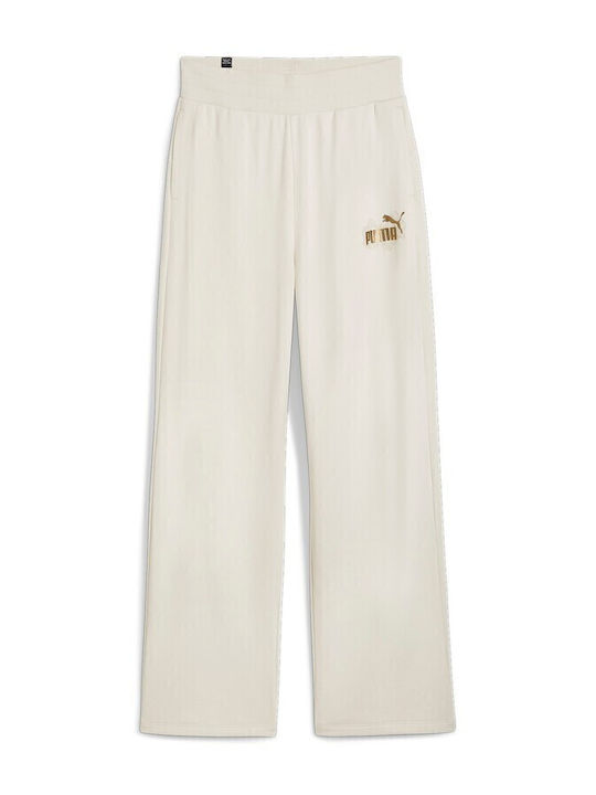 Jogginghose mit Gummizug Beige