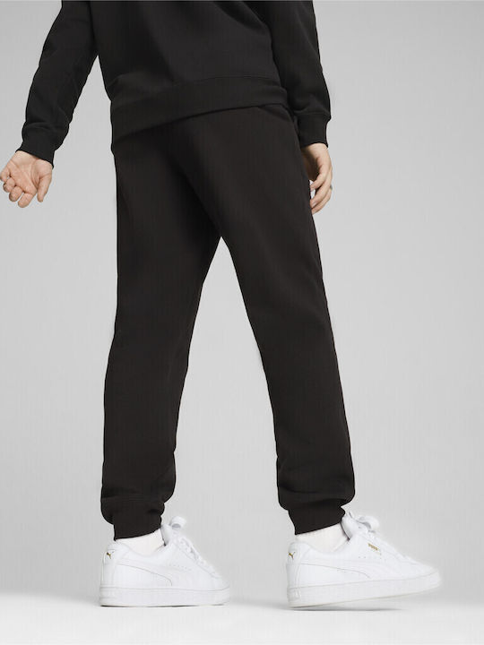 Puma Men's Fleece Sweatpants with Rubber Black