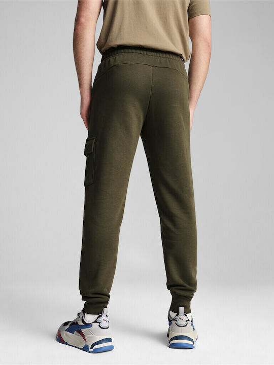 Puma Herren-Sweatpants Fleece Khaki