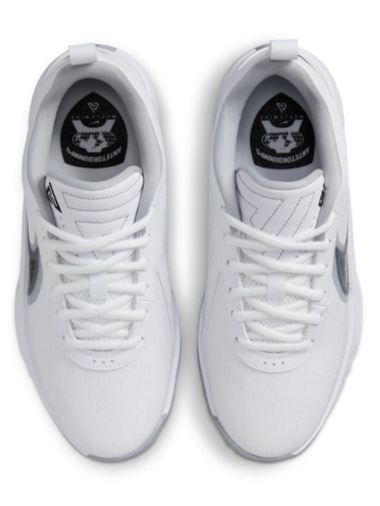 Giannis Freak 6 Gs Kids Sports Shoes Basketball with Laces White