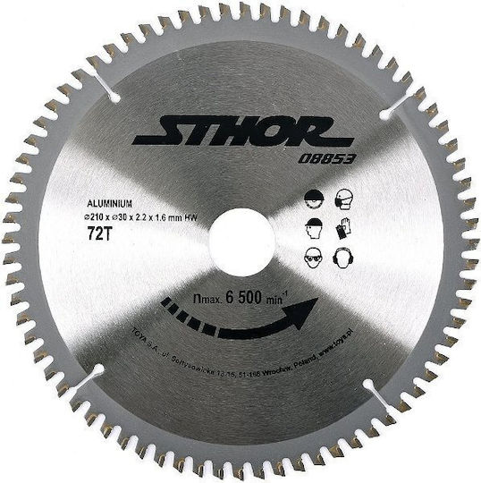 Sthor Disc de tăiere Lemn cu 72 Dinti 210mm