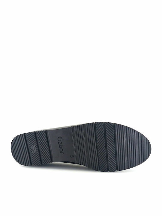 Δερμάτινα Γυναικεία Loafers σε Μαύρο Χρώμα