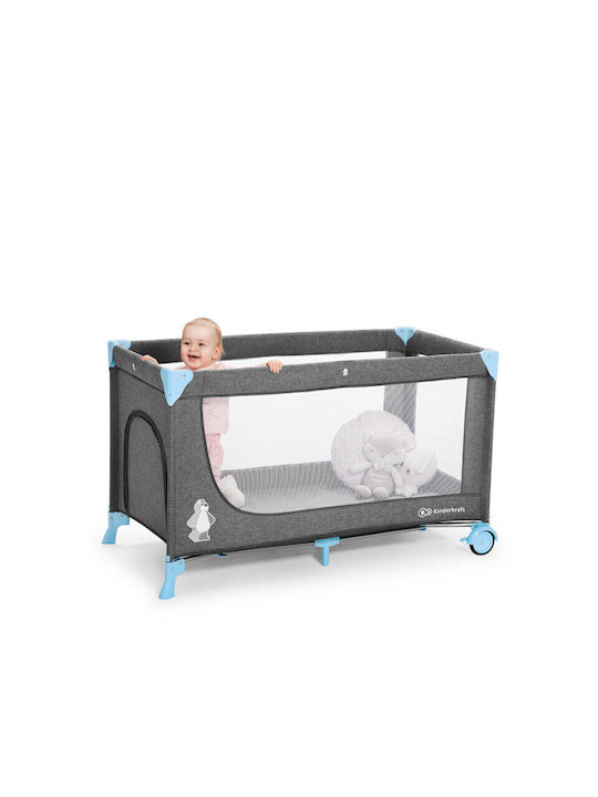 Kinderkraft Joy Playpen with Mattress Gray 126x75cm
