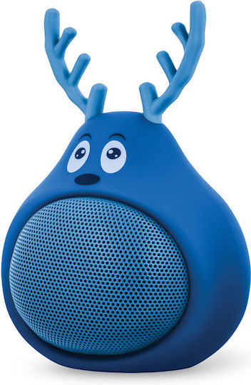 Forever ABS-100 Ηχείο Bluetooth 3W με Διάρκεια Μπαταρίας έως 6 ώρες Frosty the Deer Blue