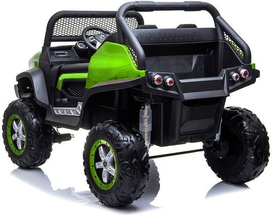 Детска Електрическа Кола Две места с Дистанционно управление Unimog Зелен