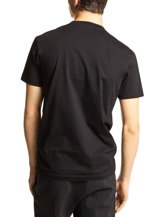 Dsquared2 T-shirt Bărbătesc cu Mânecă Scurtă Negru