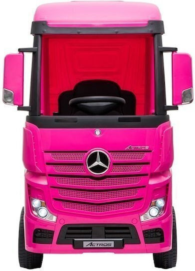 Copil Electric Masina Cu un loc cu Telecomanda Mercedes Actros 4x4 Roz