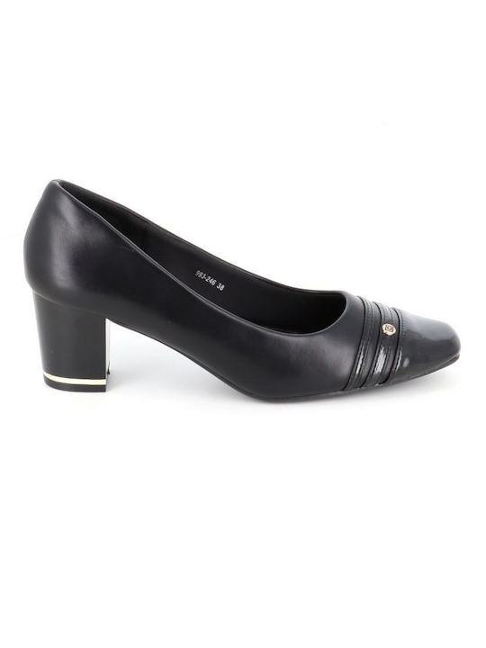 B-Soft Anatomic Black Heels