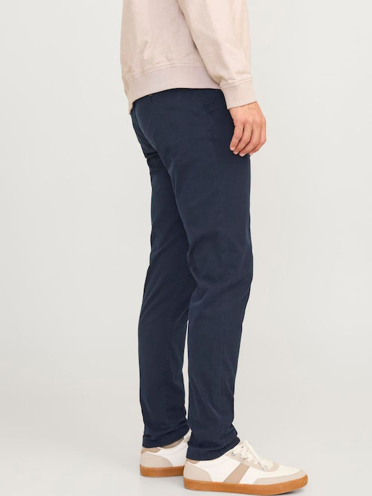 Jack & Jones Men's Trousers Elastic in Slim Fit Night Sky Navy