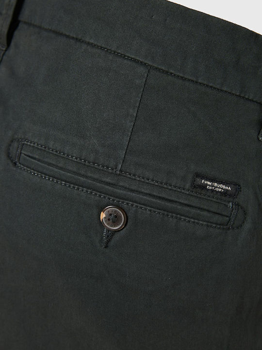 Trousers Chino in Regular Fit Forest Green