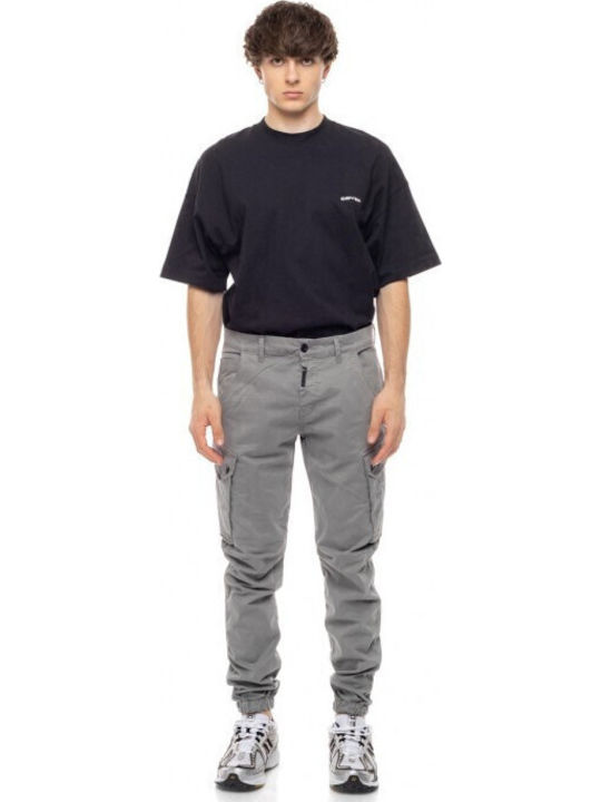 Trousers Cargo Elastic in Slim Fit Grey