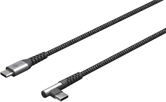 Goobay 1m Usb-c 2.0 Cable 480 Mb S Angled Textile