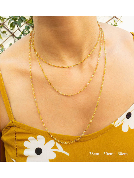 Theodora's Jewellery Αλυσίδα Λαιμού από Ατσάλι Theodora's Jewellery Αλυσίδα Λαιμού από Ατσάλι