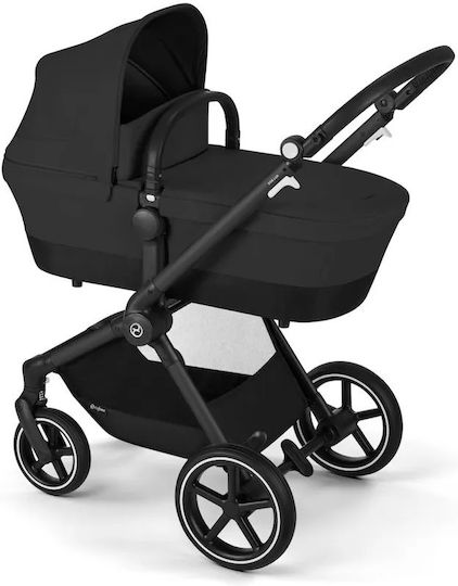 Cybex Eos Lux Ρυθμιζόμενο Καρότσι Μωρού Kατάλληλο για Nεογέννητο Moon Black | 13kg