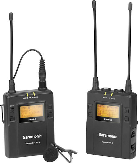 Saramonic UwMic9 Σετ Ασύρματο Μικρόφωνο Πέτου, Clip On, Ζώνης Δημοσιογραφικό