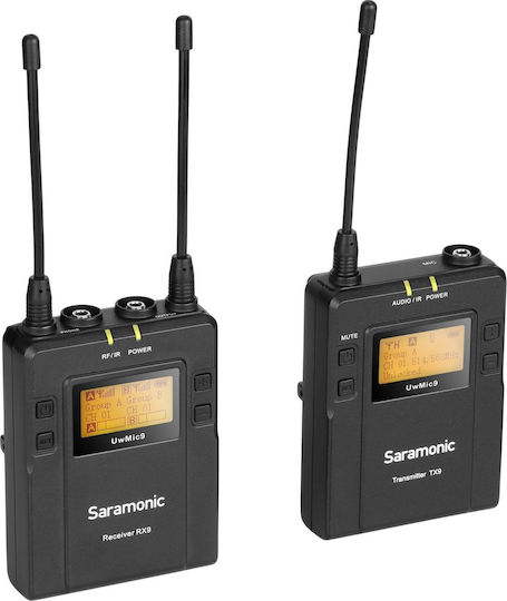 Saramonic UwMic9 Σετ Ασύρματο Μικρόφωνο Πέτου, Clip On, Ζώνης Δημοσιογραφικό