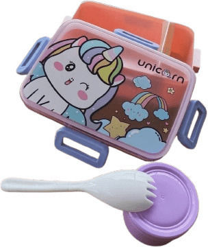 Plastik Kinder Lebensmittelbehälter Einhörner Braun