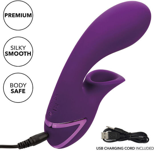 Calexotics Huntington Beach Heartbreaker Δονητής Μασάζ με Απομακρυσμένο Έλεγχο Μωβ