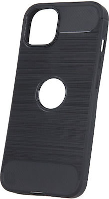 Carbon Fiber Back Cover Silicone Black (Galaxy A15)