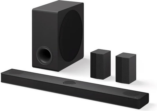 LG Soundbar 5.1.3 HDMI and Wi-Fi 580W with Wireless Subwoofer and Remote Control Black DS80TR