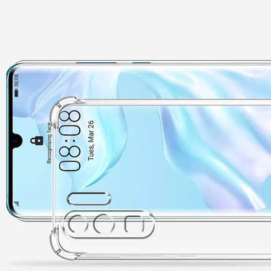Techsuit Shockproof Clear Umschlag Rückseite Silikon Transparent (Huawei P30 Pro)