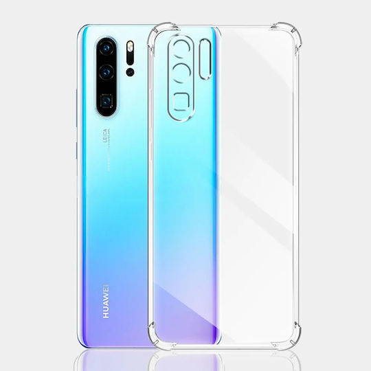 Techsuit Shockproof Clear Umschlag Rückseite Silikon Transparent (Huawei P30 Pro)