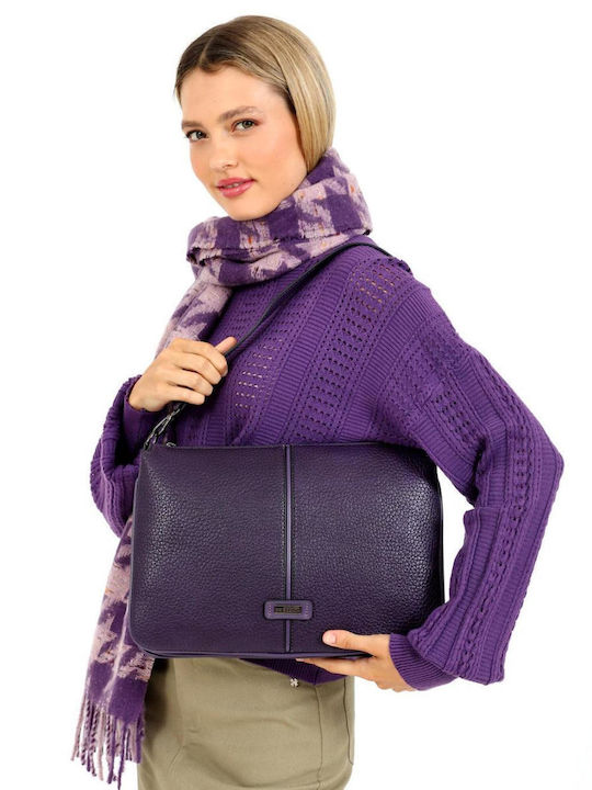 Doca Damen Tasche Schulter Lila