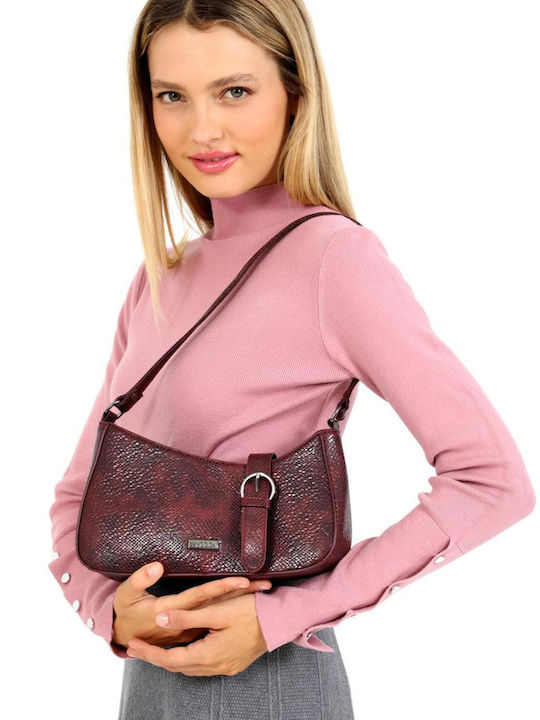 Doca Damen Tasche Schulter Burgundisch