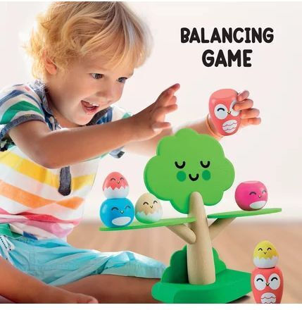 Real Fun Toys Baby Wood Tree Balancing Montessori Εκπαιδευτικό Παιχνίδι Γνώσεων από Ξύλο για 3-6 Ετών