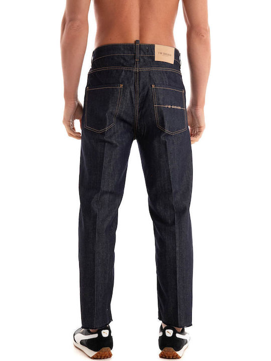 Ανδρικό Παντελόνι Τζιν με Slim Tapered Εφαρμογή Raw Denim