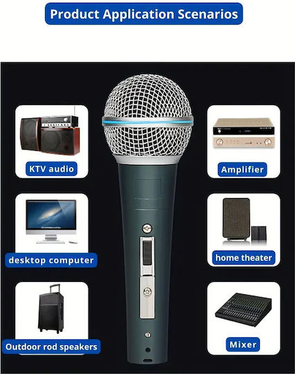 Woxline Δυναμικό Microfon XLR De mână pentru Vocale