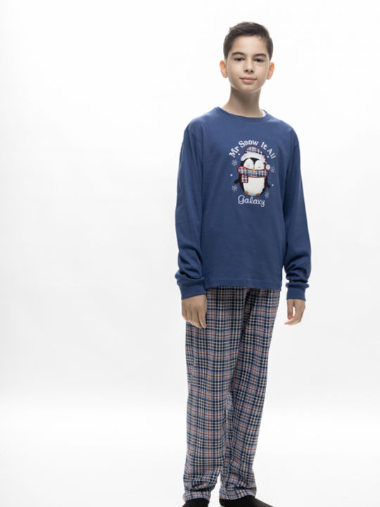 Galaxy Kids Pyjamas Cotton Navy Blue