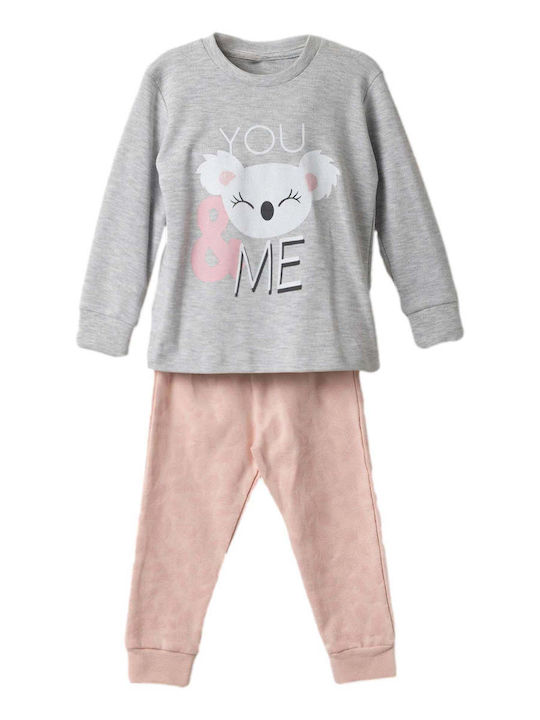 Evita Pijama pentru copii De iarnă Grey