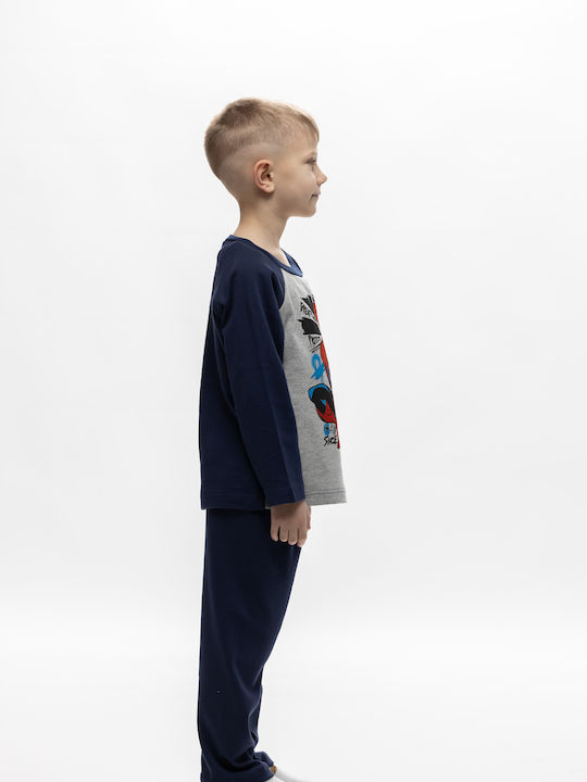 Galaxy Pijama pentru copii De iarnă Gray/Blue