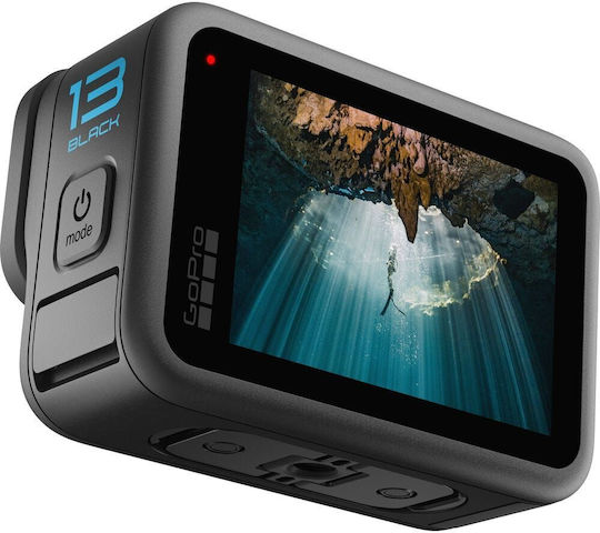 GoPro Hero13 Action-Kamera 5K Aufnahme 360° Unterwasser mit Bildschirm 2.27" und Wi-Fi Schwarz
