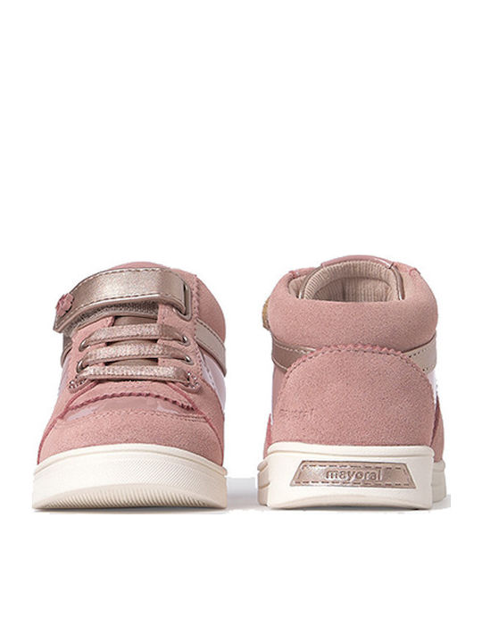Kinder Sneakers Hoch mit Klettverschluss Rosa