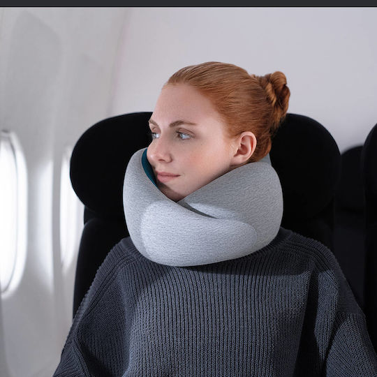 Ostrichpillow Μαξιλαράκι Ταξιδίου Memory Foam Γκρι
