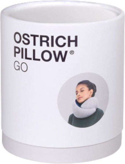 Ostrichpillow Μαξιλαράκι Ταξιδίου Memory Foam Γκρι
