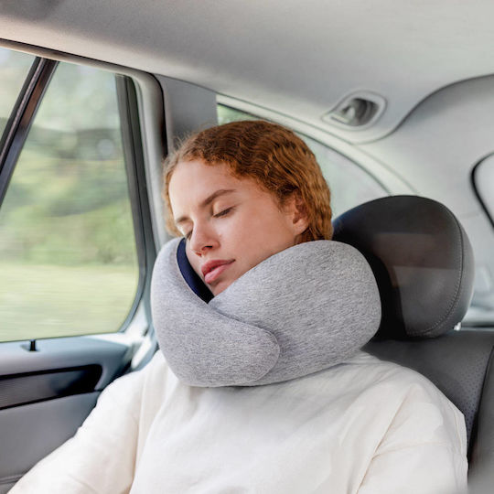 Ostrichpillow Pernă de călătorie Bumbac Gri M25xL17xH7cm