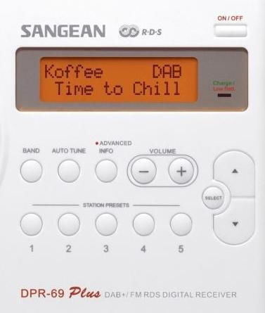 Sangean Traveller 690 Φορητό Ραδιόφωνο Επαναφορτιζόμενο DAB+ Λευκό