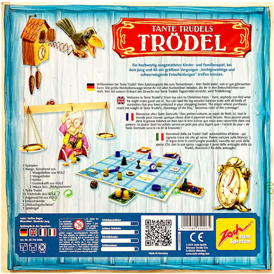 Επιτραπέζιο Παιχνίδι Tante Trudels Trodel για 2-4 Παίκτες 7+ Ετών (EN) Zoch Verlag