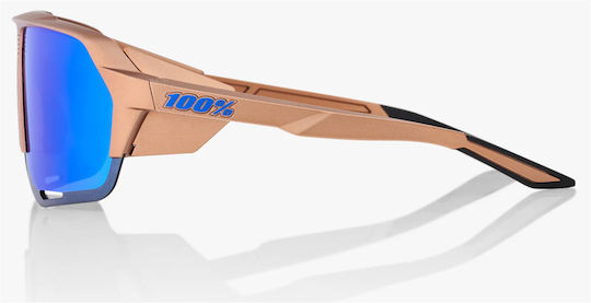 100% Fahrradbrillen Norvik mit Braun Rahmen und Mehrfarbig Linsen