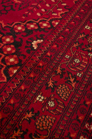 Viokarpet Mauri 02269 Teppich Rechteckig Synthetisch,Polyester/Cotton/Leather Burgundy