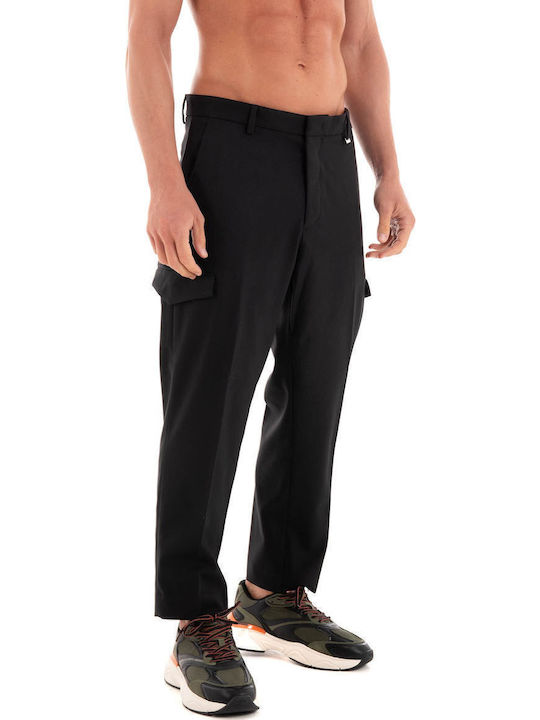 Παντελόνι Ελαστικό σε Tapered Γραμμή Black
